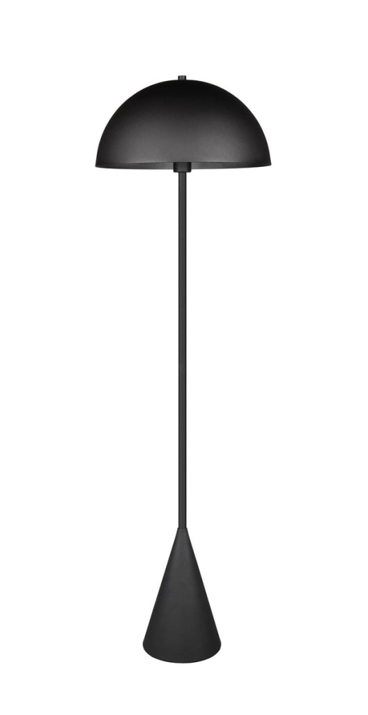 Lampada da terra fungo ALFIE Trio nera opaca 130cm E27