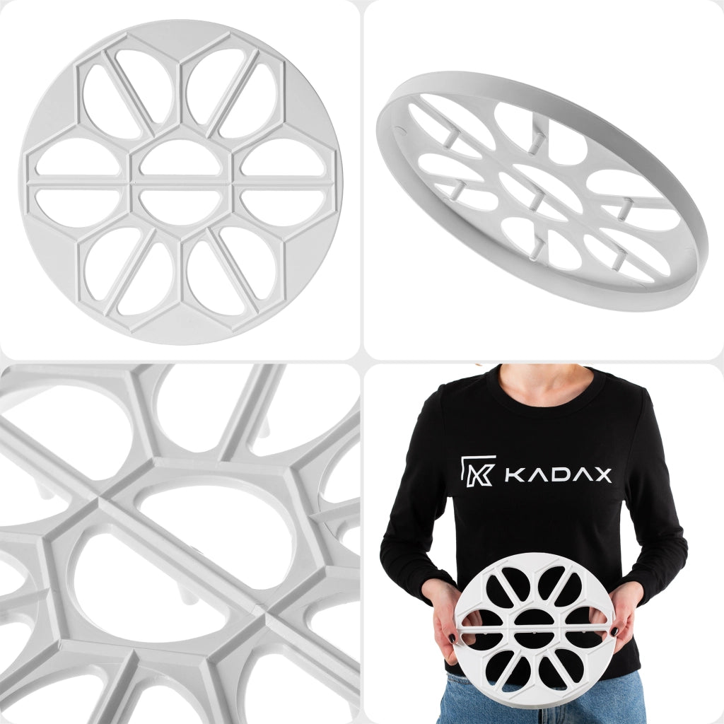 KADAX Pierożnica na pierogi średnica 25cm biała <5