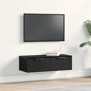 Armadio da muro in rovere nero 68x30x20 cm realizzato in legno ingegnerizzato