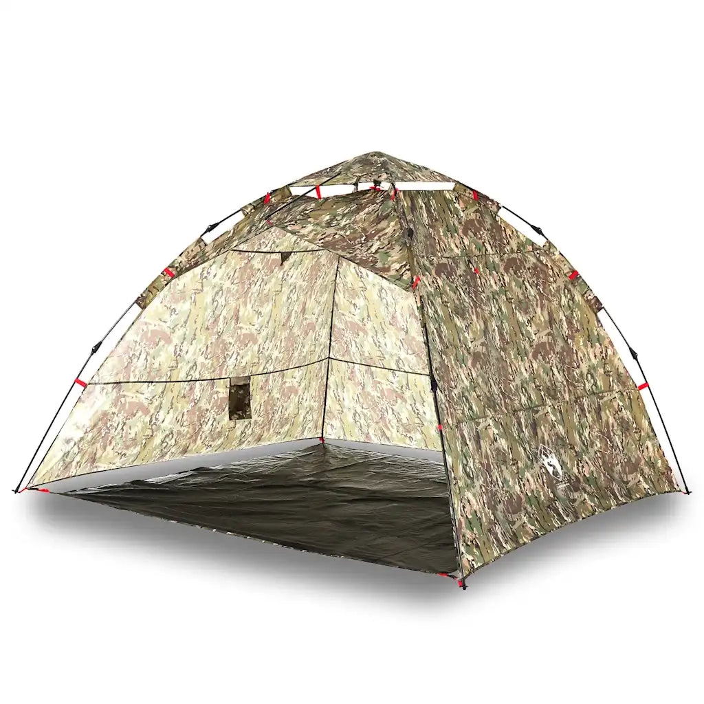 Tenda da Pesca 4 Persone-Tenda da campeggio Mimetica a Rilascio Rapido 454959