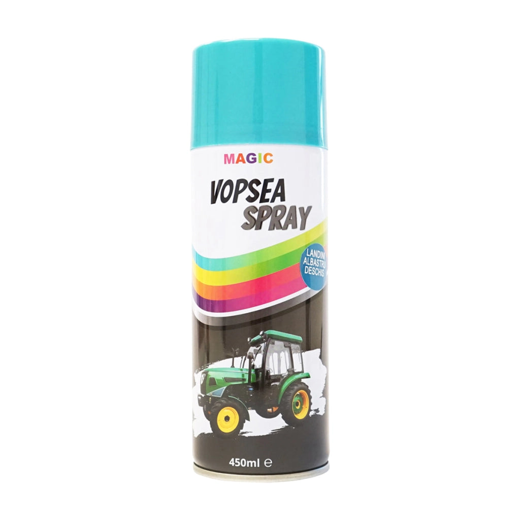 Spray vernice auto blu chiaro tipo Landini professionale ad asciugatura rapida, 450 ml MAGIC