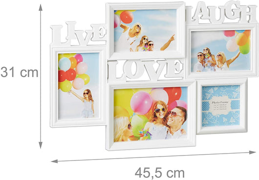 Cornice Jumble 5 foto gallery cornice da parete live love ridere bianco 13_0000598_2