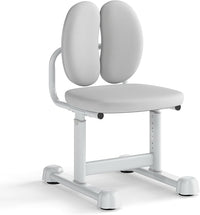 Sedia da Scrivania per Bambini 3+ Anni, Sedia Imbottita per Studiare con Doppio Supporto Lombare e Altezza Regolabile, Chair da Compiti per Casa e Scuola, Portata 100 kg (Grigio)