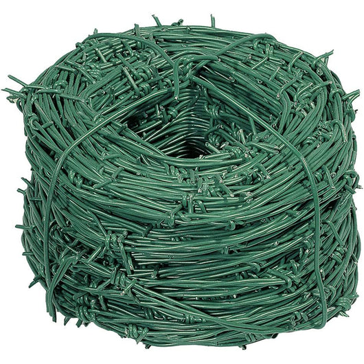 FILO SPINATO ZINCATO PLASTIFICATO VERDE RECINZIONE RETE METALLICA 100mt VERDELOOK 429