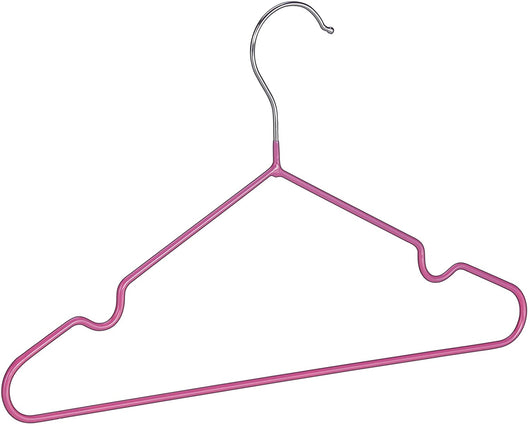 Set di 20 grucce per bambini con rivestimento in PVC rosa 13_0002487