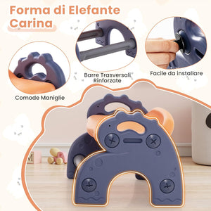 2 in 1 Set Tavolo e Cavalletto per Bambini, Tavolo Multiattività con Sedia e Piano Reversibile, Set Tavolo Attività con 160 Blocchi da Costruzione, 84x58x55 cm