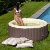 Vasca Spa Idromassaggio Gonfiabile Ispa Con Tappetino E Accessori - 4 Persone