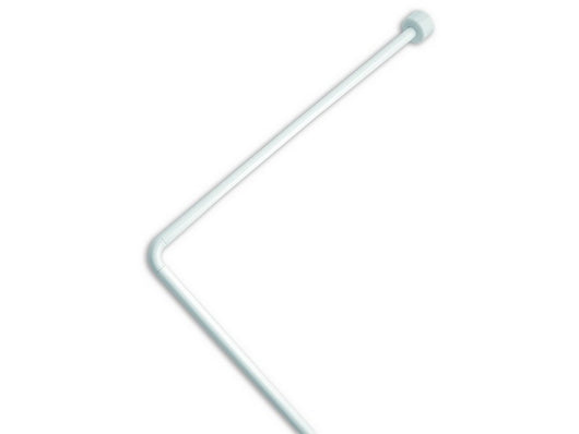 telaio angolare per tende doccia in blister col. bianco cm. 80x170 cod:ferx.vit28658