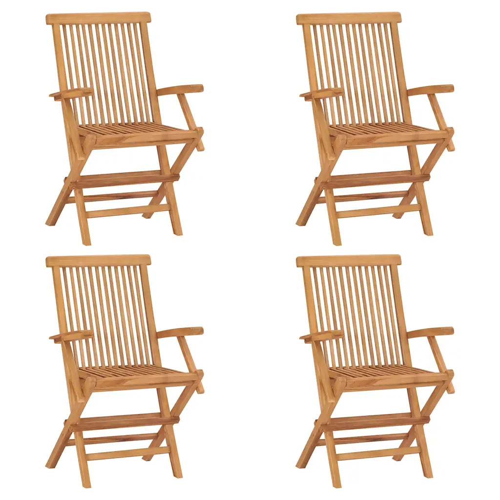 Set da Pranzo da Giardino 5 pz in Legno Massello di Teak 3059584