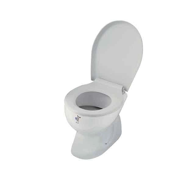 Sedile WC universale per vaso INFANZIA bianco con cerniere in PP - mod. BABY