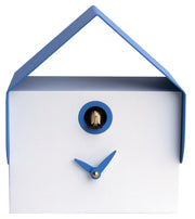 Orologio a Cucù da Parete e Tavolo 19,5x23x14 cm Pirondini Italia Dotto Bianco e Blu