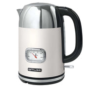 Bollitore Elettrico 1.7L 2200W in Acciaio Inossidabile con Termometro Bianco Muse