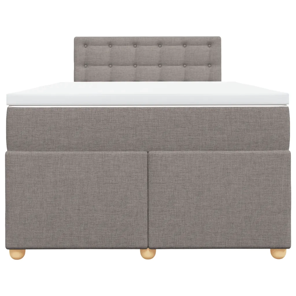 Giroletto a Molle con Materasso Tortora 120x200 cm in Tessuto 3288965