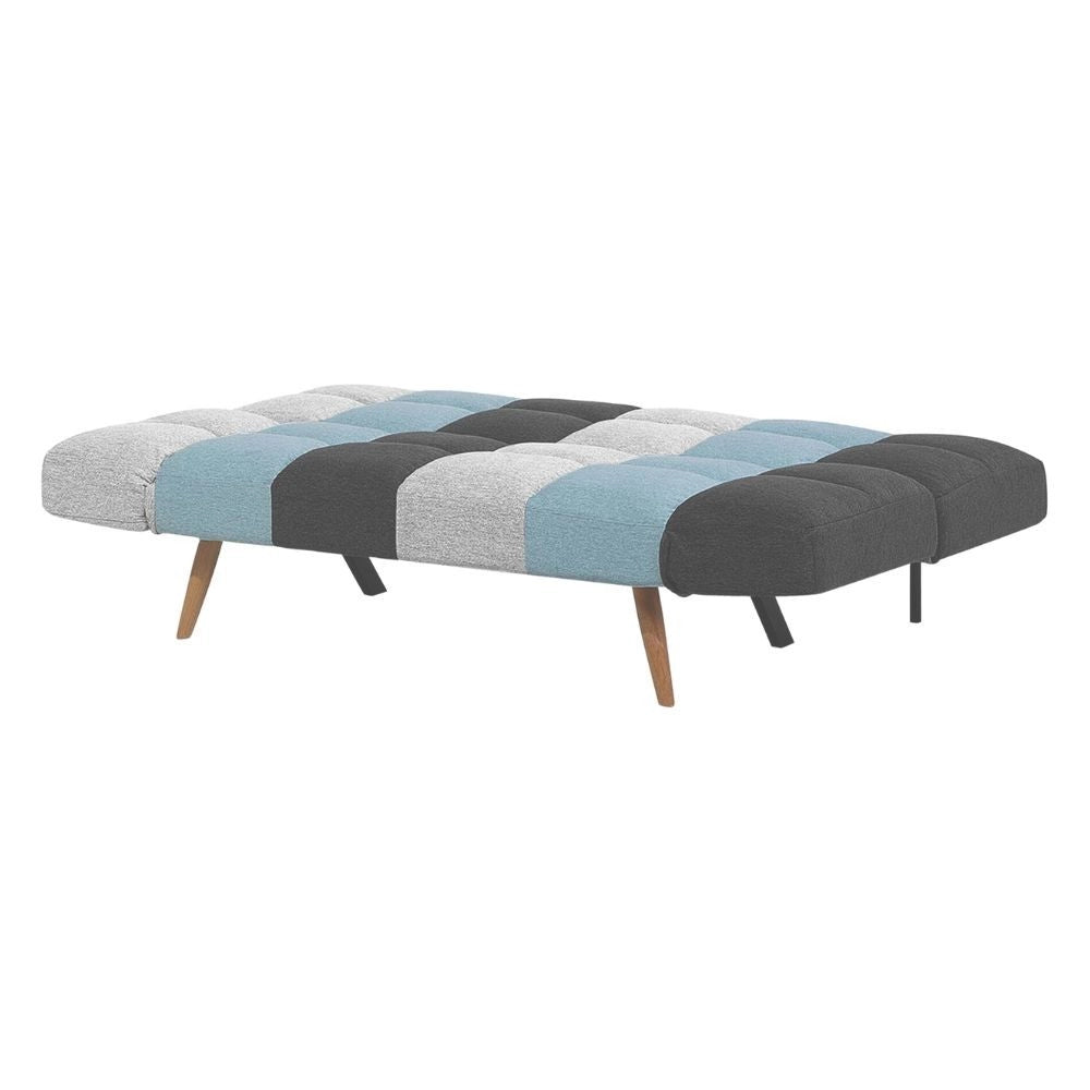 Divano con funzione letto e braccioli reclinabili Dube patchwork 181x81x86h