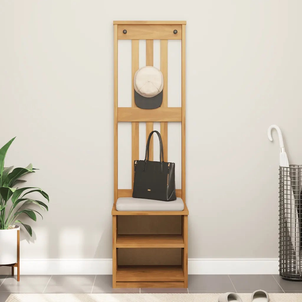 Albero da Ingresso SANDNES 45x40x159,5 cm in Legno di Pino