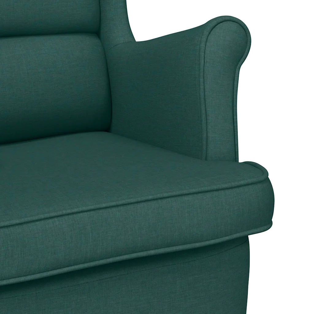 Divano Sedia-Poltrona Verde Scuro 74x84x100 cm in Tessuto