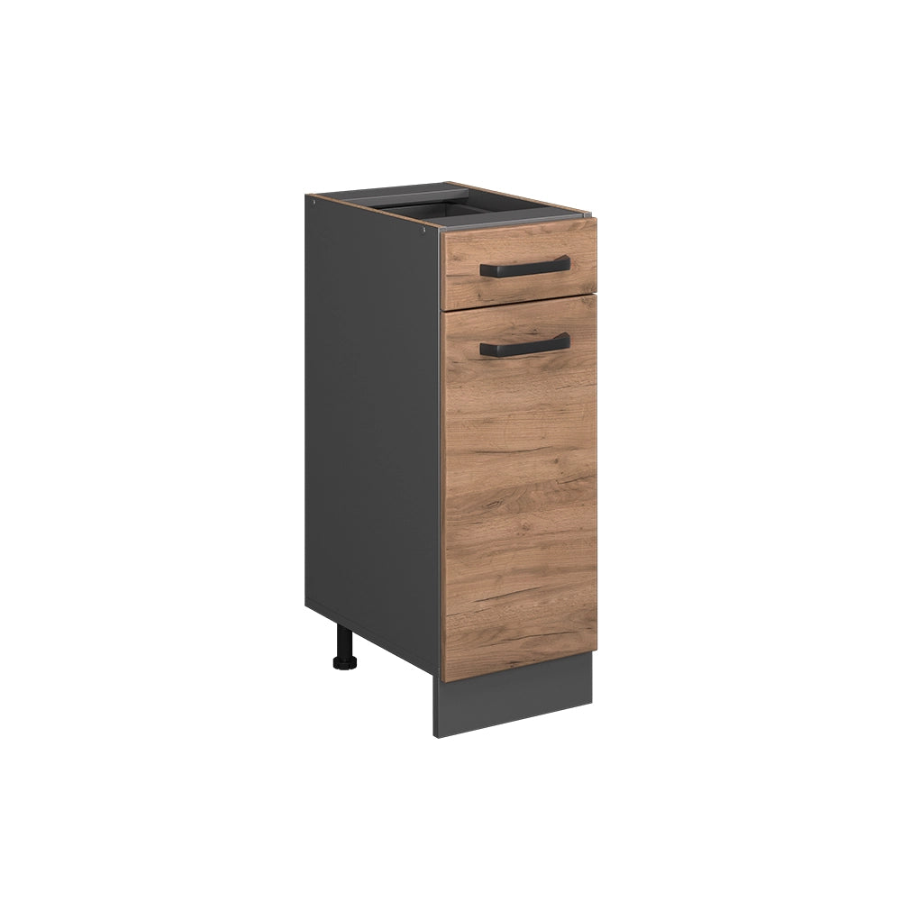 Vicco Mobiletto base per cucina Quercia dorata 30 cm senza piano di lavoro