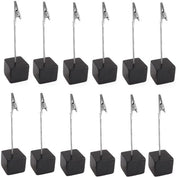 Supporto per foto - Scaffale per carte - Base in legno - Supporto per carte da tavolo - Stand per carte con viti - 12 pezzi - Legno di conifera duraturo - Supporto per carte