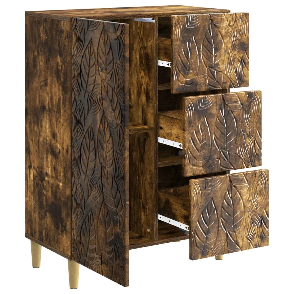 Credenza Rovere Fumo 66 x 34,5 x 90 cm Legno ingegnerizzato 895090