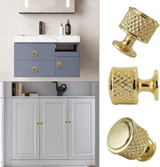 Pomelli per porta in oro 6 pezzi - Maniglie moderne per camere