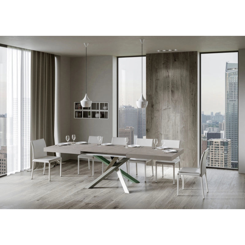Tavolo allungabile 200/304x90 cm Volantis telaio Multicolore 4/A - Cashmere