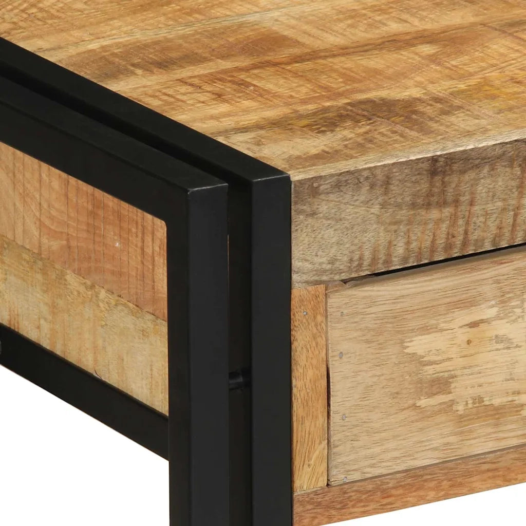 Tavolo consolle con cassetto Marrone legno massello di mango 4102733