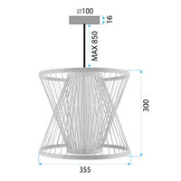 Lampada Da Soffitto Bamboo APP1630-1CP