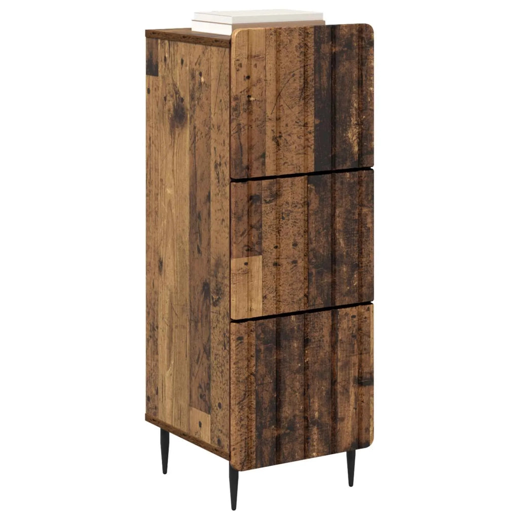 Mobile con Cassetti Legno antico 33 x 34,5 x 92 cm 894393