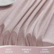 Tappeto per tavolo con aspetto in lino 150 x 350 cm lavabile e impermeabile per esterni - marrone taupe