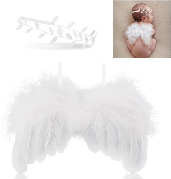 Angeli per la Fotografia Neonata per Ragazze con Cintura per la Testa - Fotografia per Bambini