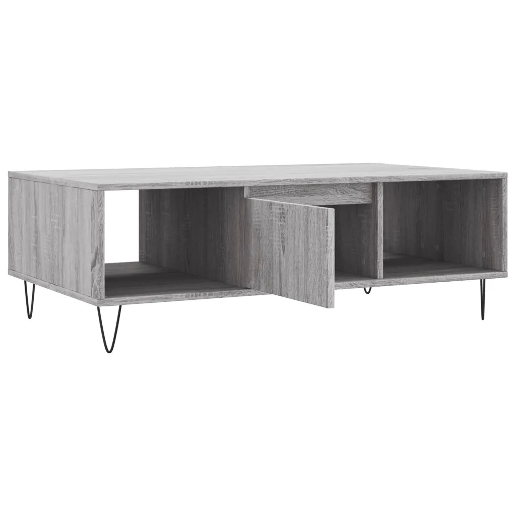 Tavolino da Salotto Grigio Sonoma 104x60x35cm Legno Multistrato