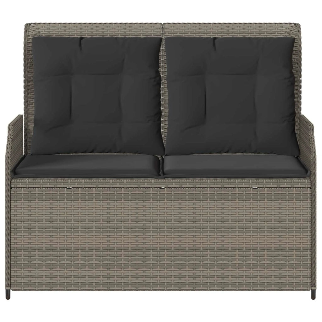 Panchina da giardino Grigio polyrattan 3394460