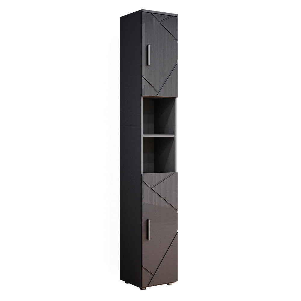 Vicco Mobile bagno alto Antracite lucido 30 x 192 cm