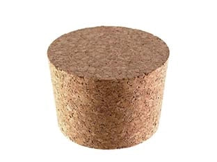 TAPPO IN SUGHERO AGGLOMERATO BONDE/SPINE PER DAMIGIANE- - ø mm.60x55x35h. - 50 pezzi