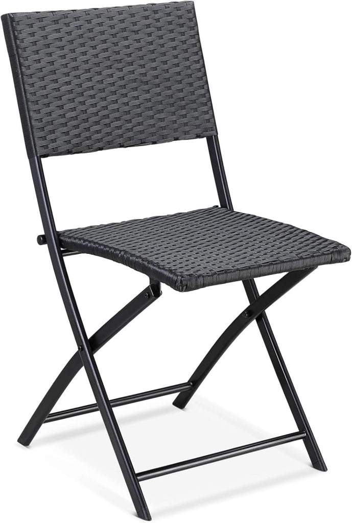 Set 4 Sedie Pieghevoli Carico Max. 120 kg Salvaspazio Leggere & Portatili Resistenti da Esterno Interno Balcone Campeggio