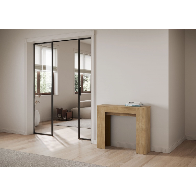 Consolle allungabile 90x25/181 cm Slick - Quercia Natura