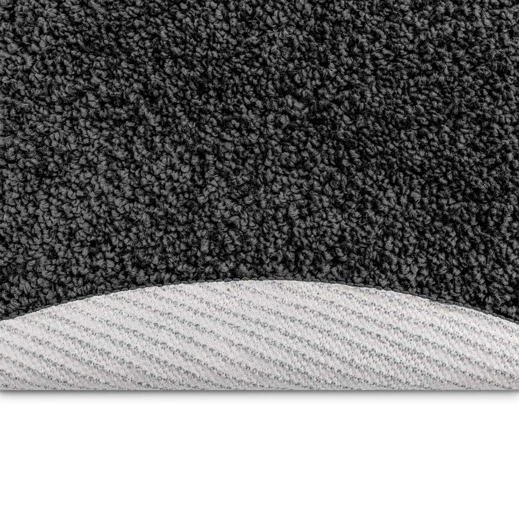 Tappeto Shaggy con supporto in lattice Grigio scuro Ã¸120 cm