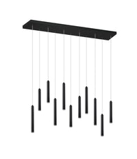 Lampada a Sospensione da Interno a LED in Metallo Nero Opaco