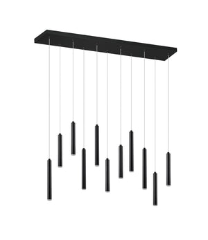 Lampada a Sospensione da Interno a LED in Metallo Nero Opaco