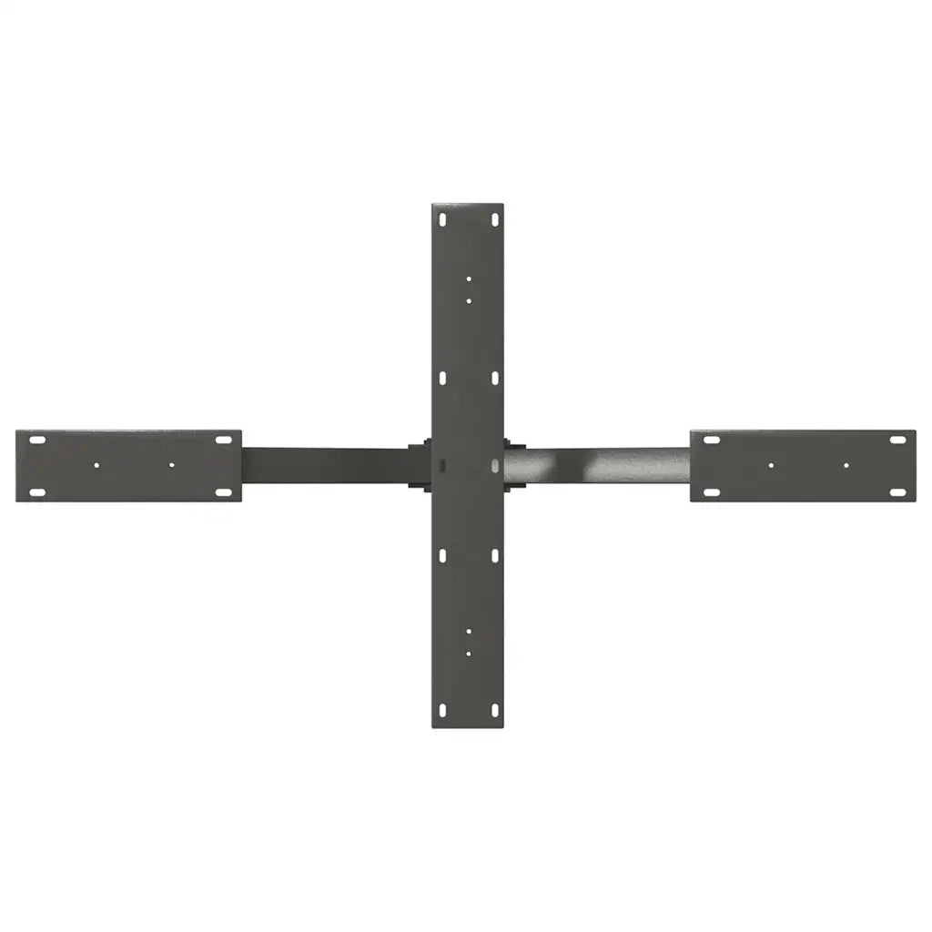 Gamba per tavolino da caffè a forma di ragno antracite 98x58x(42-43) cm in acciaio 4013110