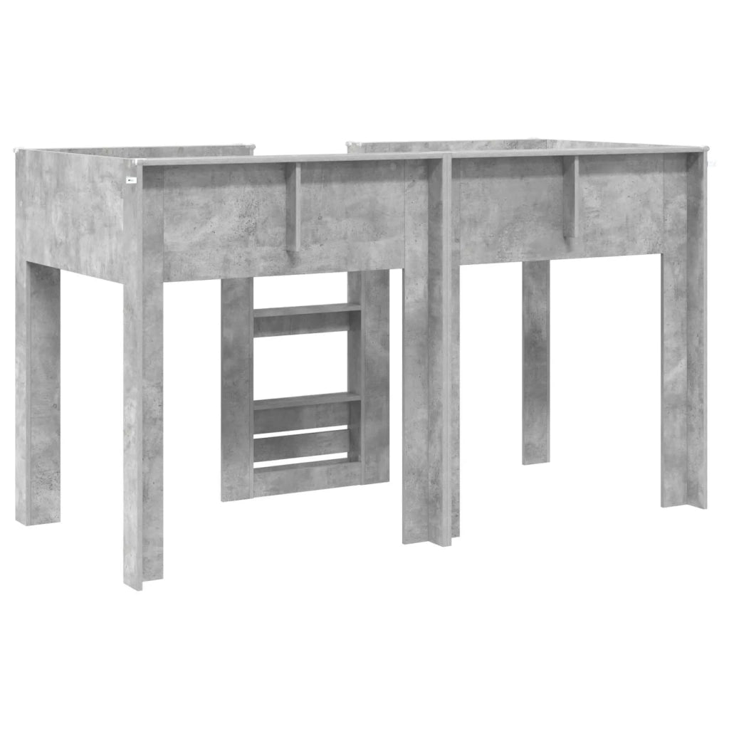 Letto a Castello per Bambini Grigio cemento 75 x 190 cm 3410470