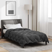Duvet Invernale Antracite 135 x 220 cm Microfibra