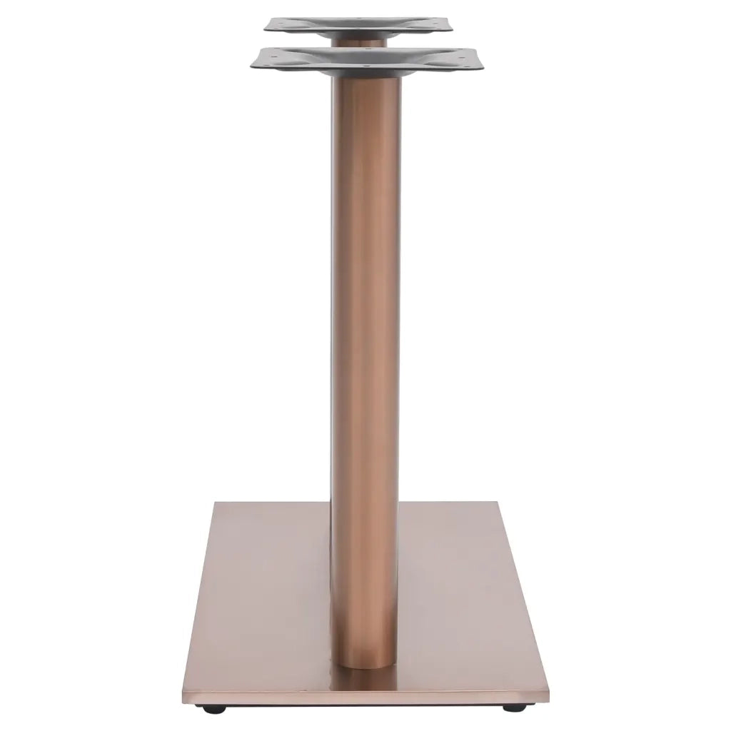 Gamba per Tavolino da Bar Ottone 70x40x72 cm in Acciaio Inox