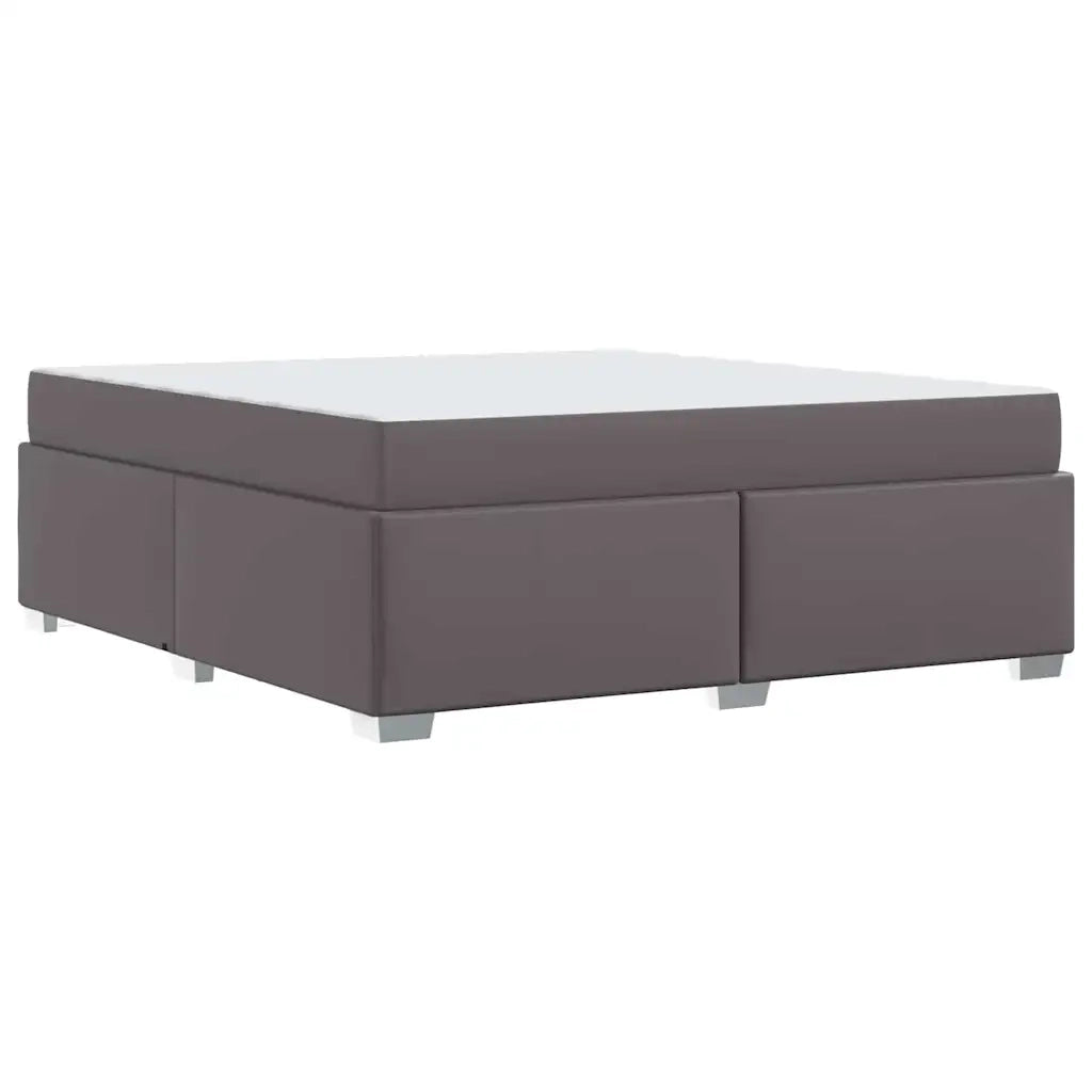 vidaXL Struttura del letto Grigio 180 x 200 cm Pelle sintetica