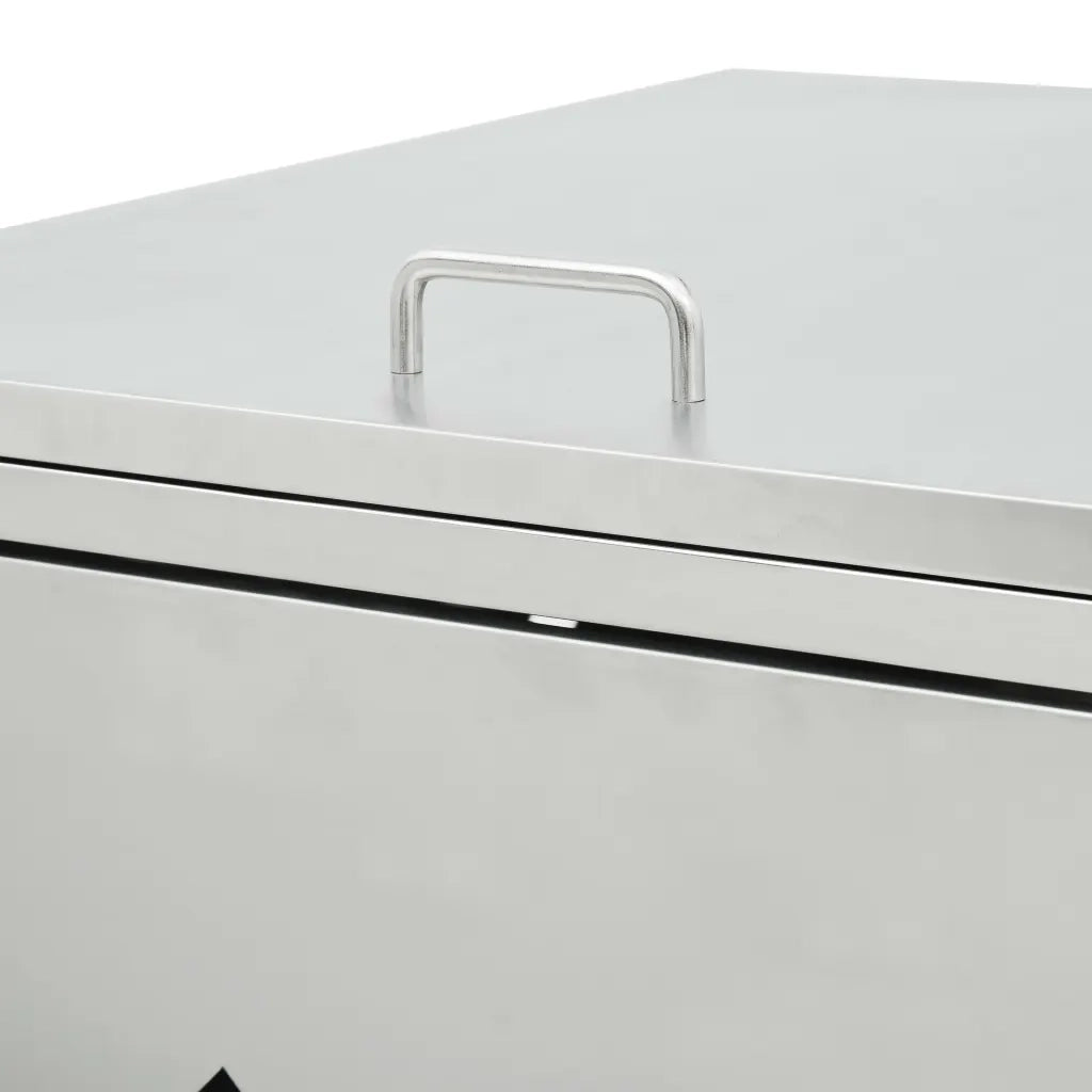 Copribidone per Spazzatura Singolo 240 L in Acciaio Inox 145379