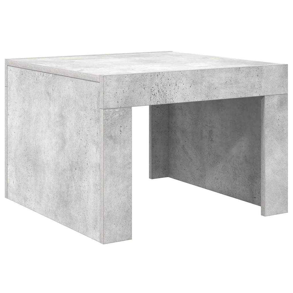 Tavolino da Salotto Grigio Cemento 50x50x35 cm in Truciolato cod mxl 58649