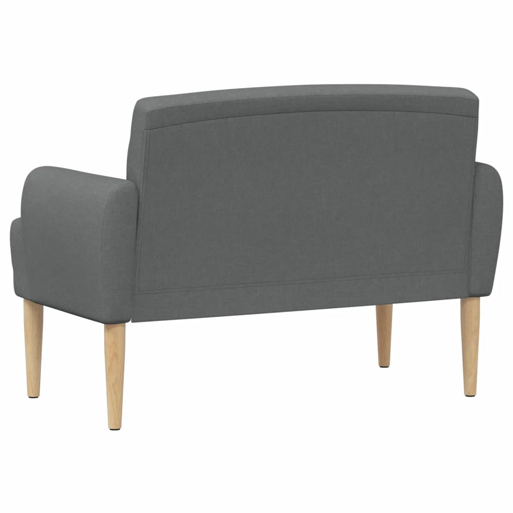 Loveseat con bottoni imbottiti Grigio Scuro 116 x 67 x 80 cm 42041776