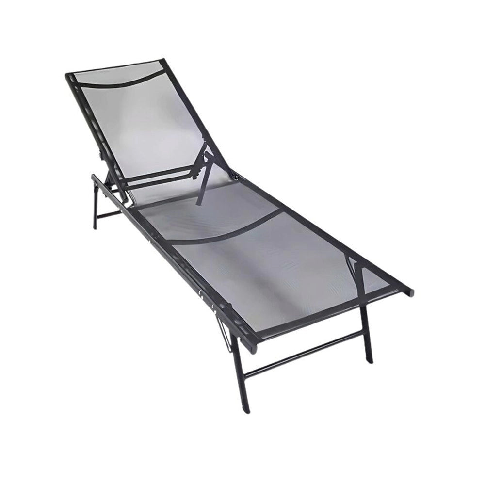 Trade Shop - Lettino Sdraio Mare Prendisole Reclinabile Pieghevole Praiano Piscina Sedia In Textilene -