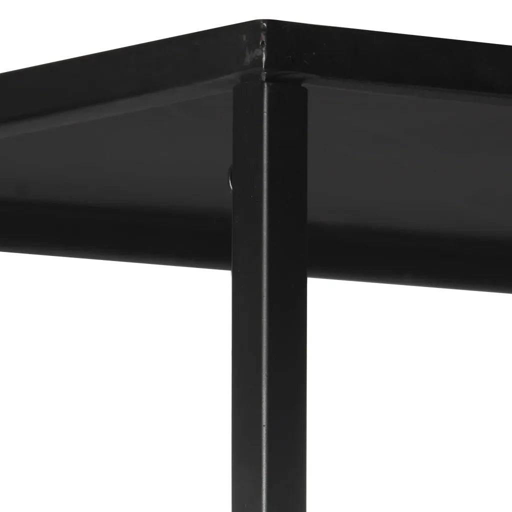 Libreria 80x35x180 cm in Legno di Mango Grezzo e Ferro 323734