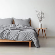 Set di coperte estive 155 x 220 cm, cuscino copri 80 x 80 cm, coperte di microfibra respirante, super morbide, Oeko-Tex, realizzato con materie prime ecocompatibili (grigio, coperta 155 x 220 cm e cuscino 80 x 80 cm)